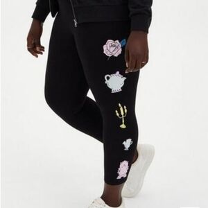 Disney Beauty & The Beast Crop Legging